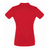 SOL'S Women's Red Perfect Cotton Pique Polo Shirt