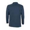 SOL'S Men's Denim Winter II Long Sleeve Cotton Pique Polo Shirt