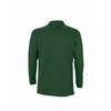 SOL'S Men's Golf Green Winter II Long Sleeve Cotton Pique Polo Shirt