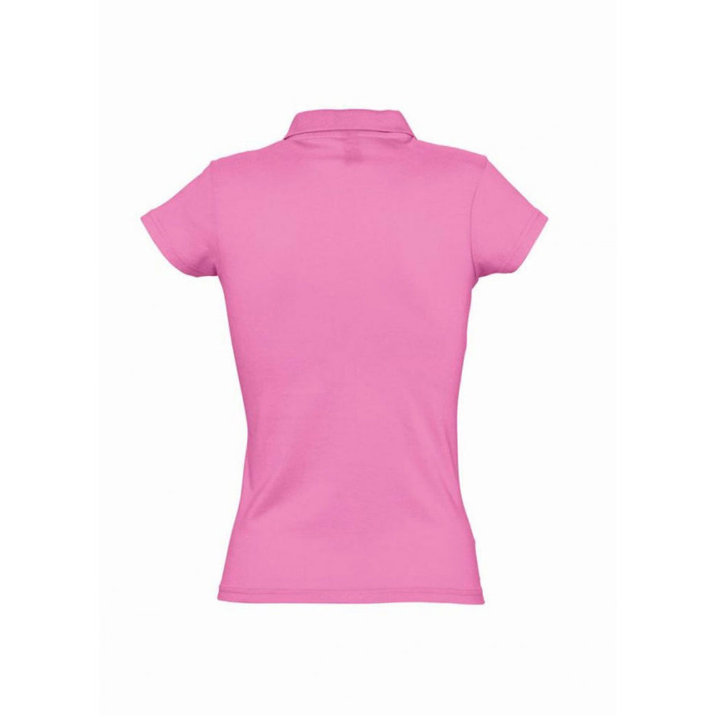 SOL'S Women's Orchid Pink Prescott Cotton Jersey Polo Shirt