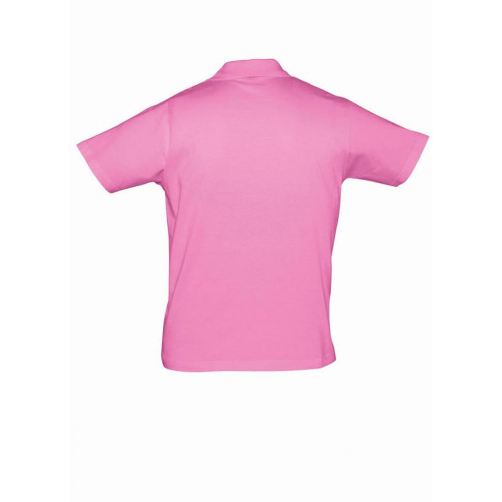 SOL'S Men's Orchid Pink Prescott Cotton Jersey Polo Shirt