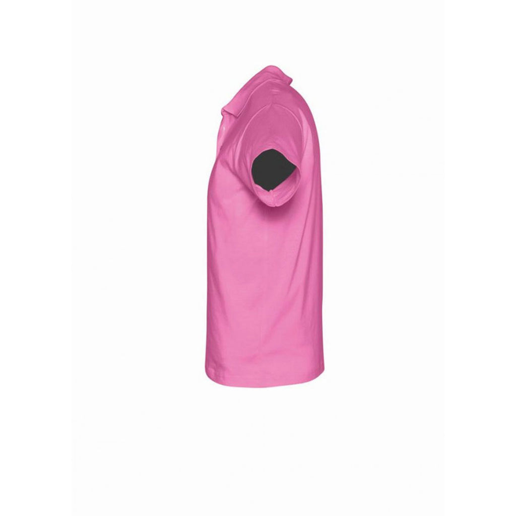 SOL'S Men's Orchid Pink Prescott Cotton Jersey Polo Shirt