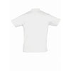 SOL'S Men's White Prescott Cotton Jersey Polo Shirt