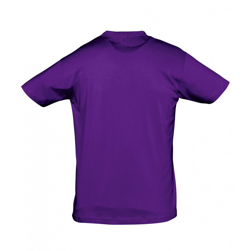 SOL'S Men's Dark Purple Regent T-Shirt