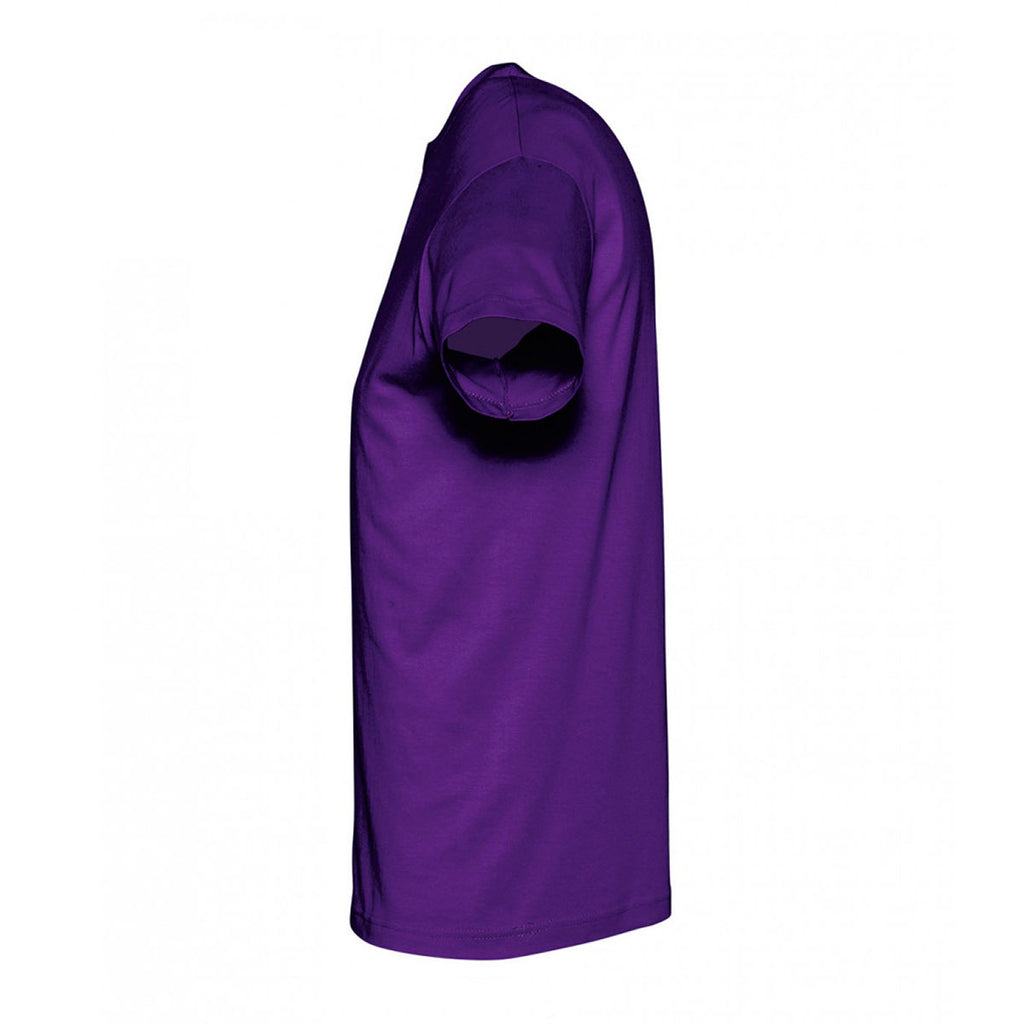 SOL'S Men's Dark Purple Regent T-Shirt