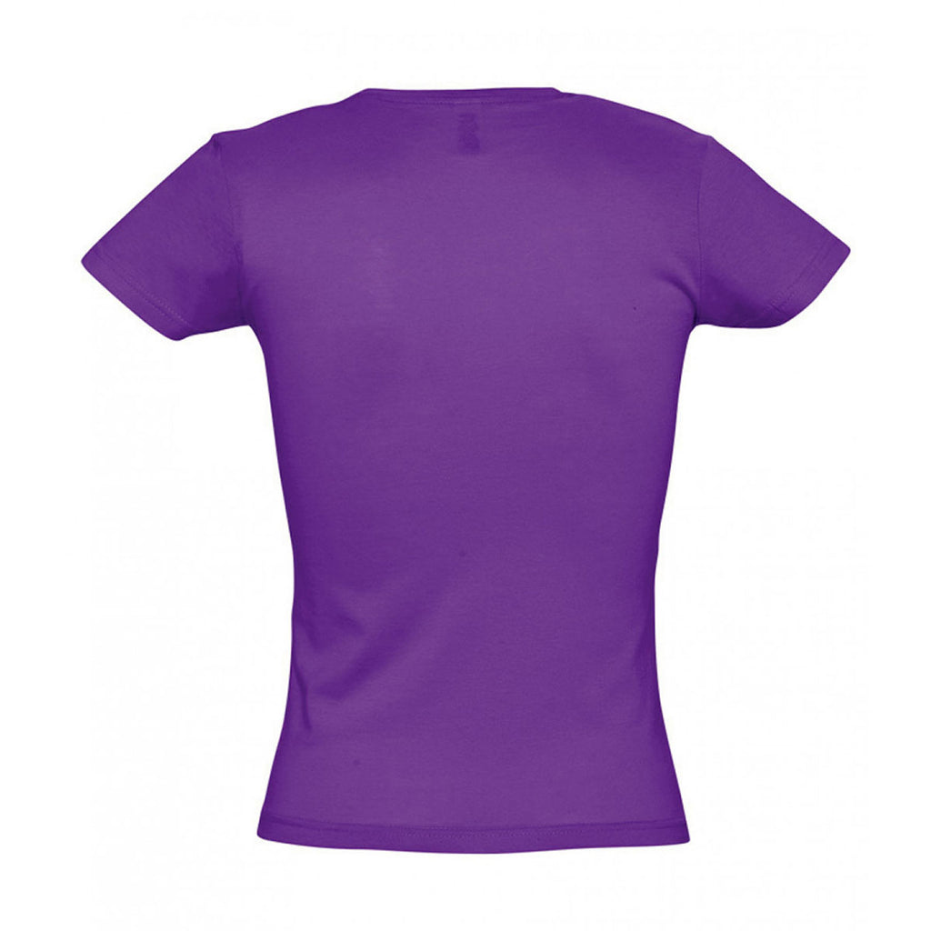 SOL'S Women's Dark Purple Miss T-Shirt