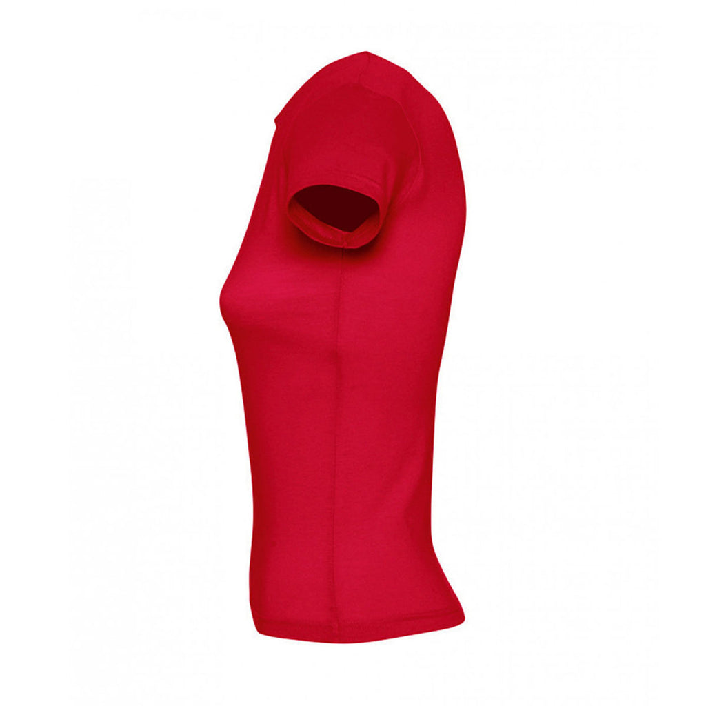 SOL'S Women's Red Miss T-Shirt
