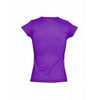 SOL'S Women's Dark Purple Moon V Neck T-Shirt