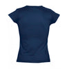 SOL'S Women's French Navy Moon V Neck T-Shirt