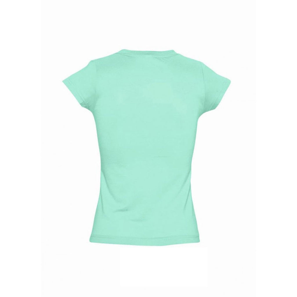 SOL'S Women's Mint Moon V Neck T-Shirt