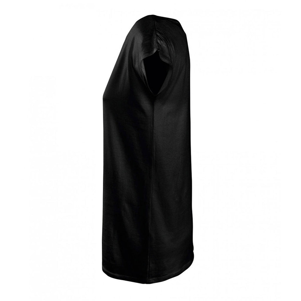 SOL'S Women's Deep Black Marylin Long T-Shirt