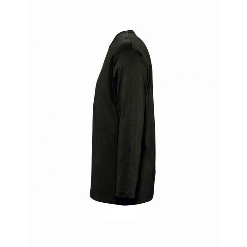 SOL'S Men's Deep Black Monarch Long Sleeve T-Shirt