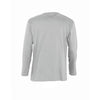 SOL'S Men's Grey Marl Monarch Long Sleeve T-Shirt