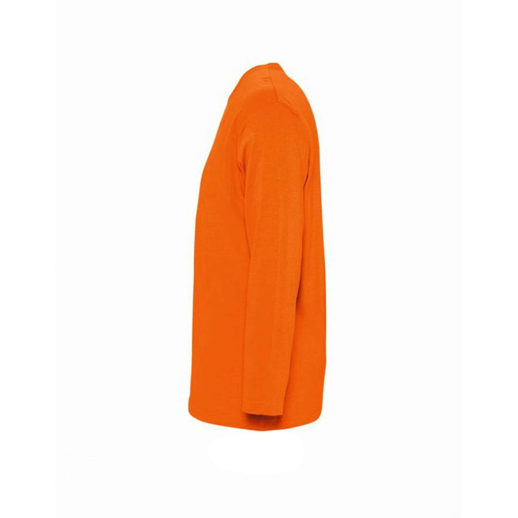 SOL'S Men's Orange Monarch Long Sleeve T-Shirt