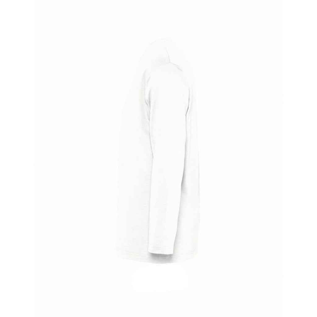 SOL'S Men's White Monarch Long Sleeve T-Shirt