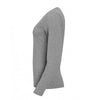 SOL'S Women's Grey Marl Majestic Long Sleeve T-Shirt