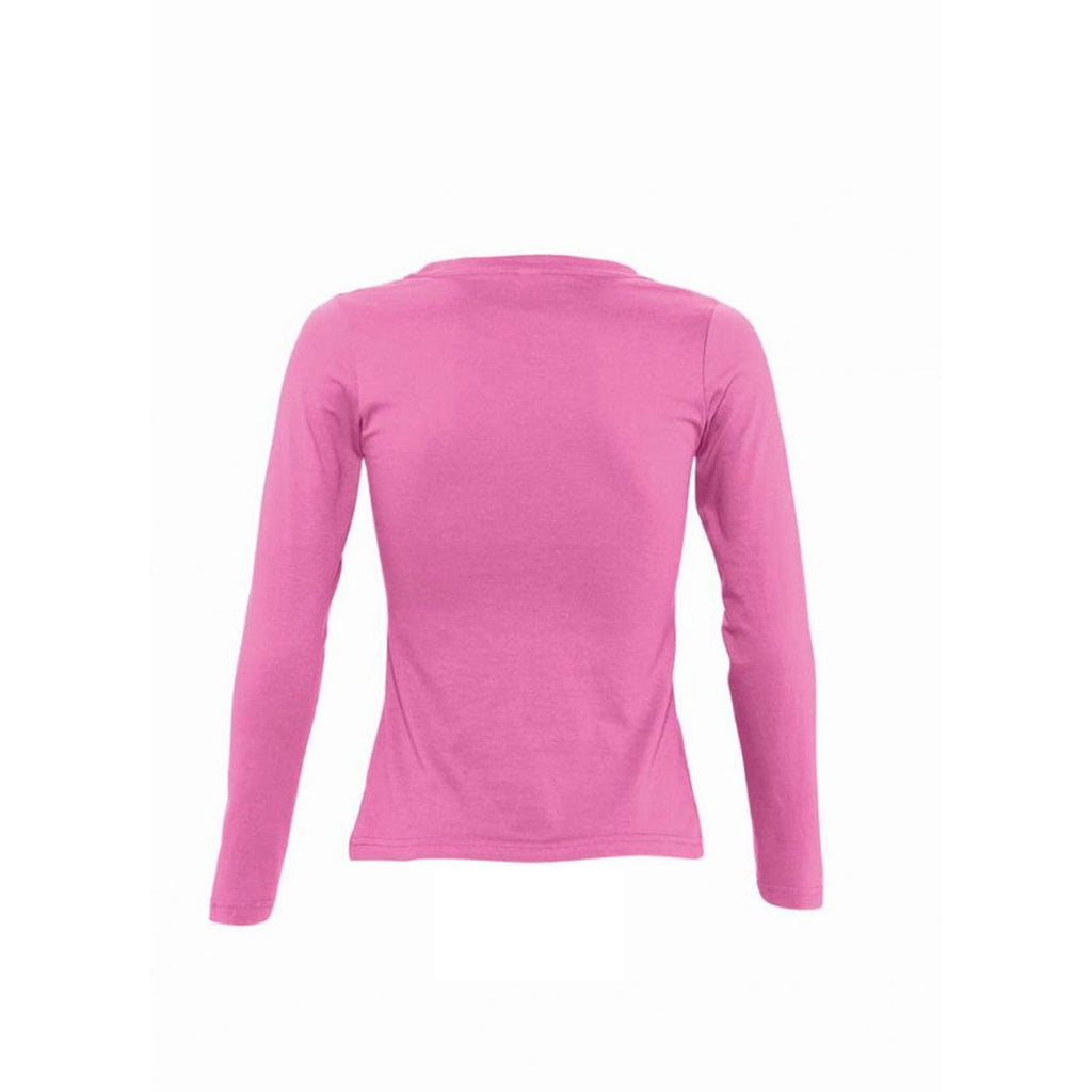 SOL'S Women's Orchid Pink Majestic Long Sleeve T-Shirt