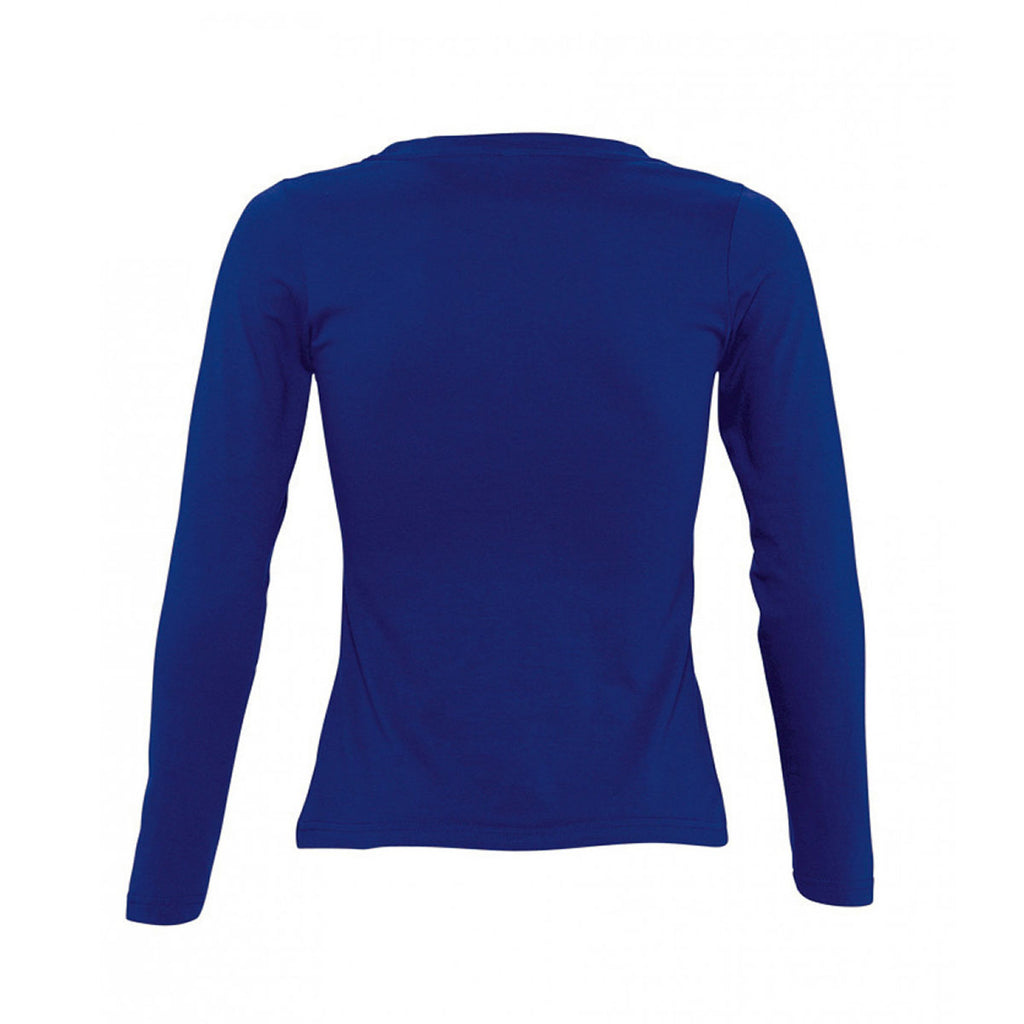 SOL'S Women's Ultramarine Majestic Long Sleeve T-Shirt