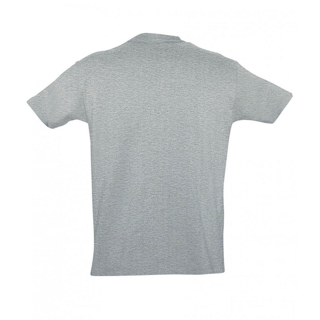 SOL'S Men's Grey Marl Imperial Heavy T-Shirt
