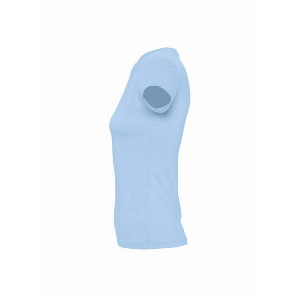SOL'S Women's Sky Blue Imperial Heavy T-Shirt