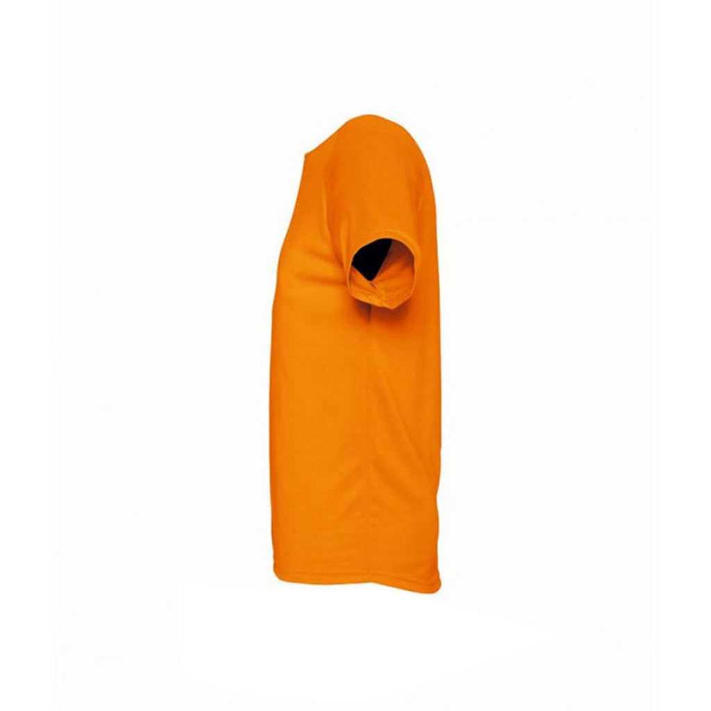 SOL'S Men's Neon Orange Sporty Performance T-Shirt