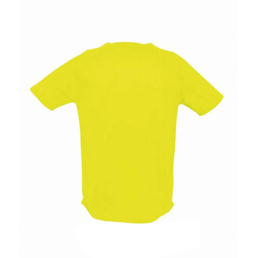 SOL'S Men's Neon Yellow Sporty Performance T-Shirt