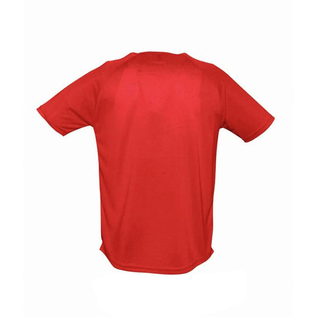 SOL'S Men's Red Sporty Performance T-Shirt