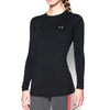 Under Armour Women's Black ColdGear Fitted Long Sleeve Crew