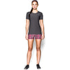Under Armour Women's Carbon Heather UA HeatGear Armour S/S