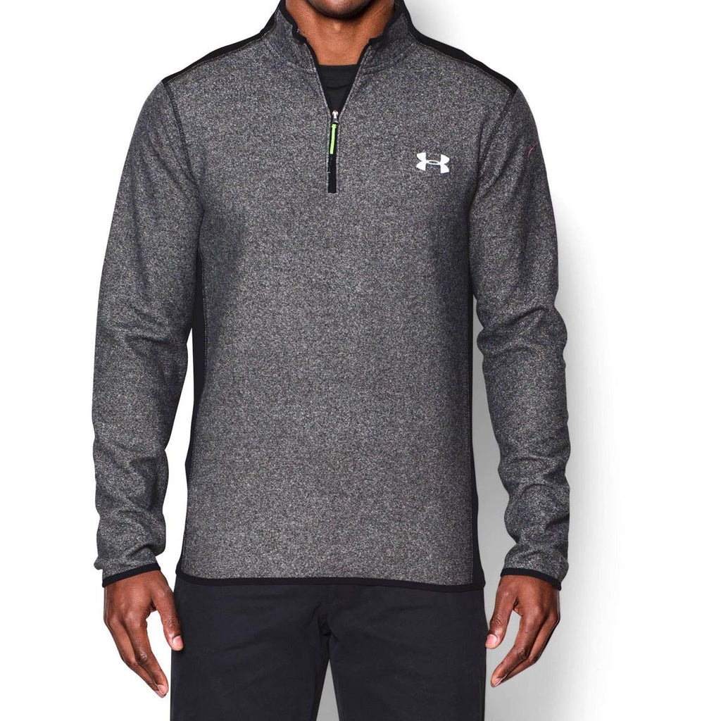 Under Armour Men's Black ColdGear Infrared Performance Fleece Quarter Zip