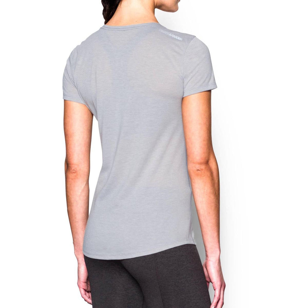 Under Armour Women's True Grey Heather UA Streaker Short Sleeve T-Shirt