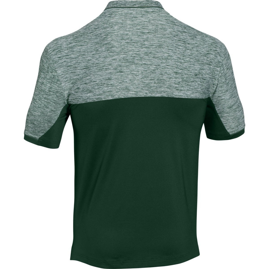 Under Armour Men's Forest Green UA Team Podium Polo