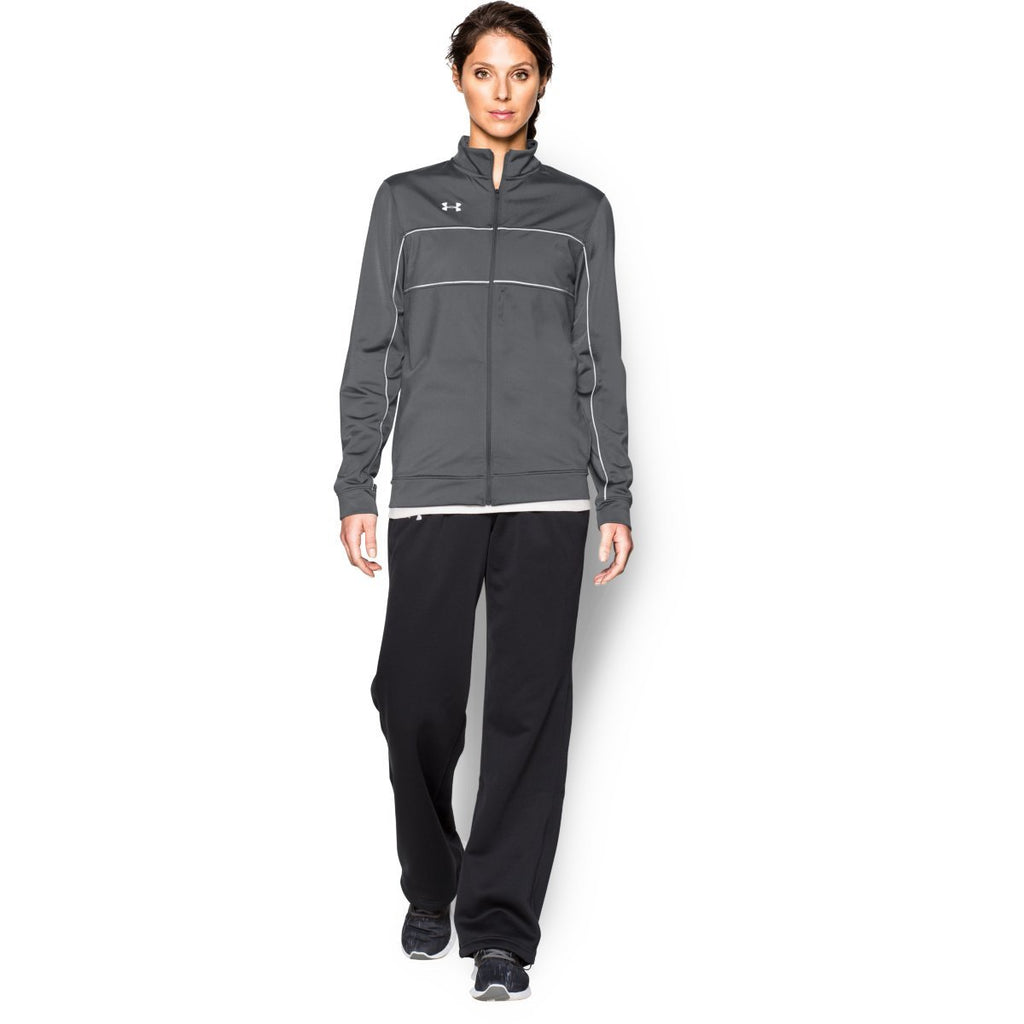 Under Armour Women's Graphite Rival Knit Warm-Up Jacket