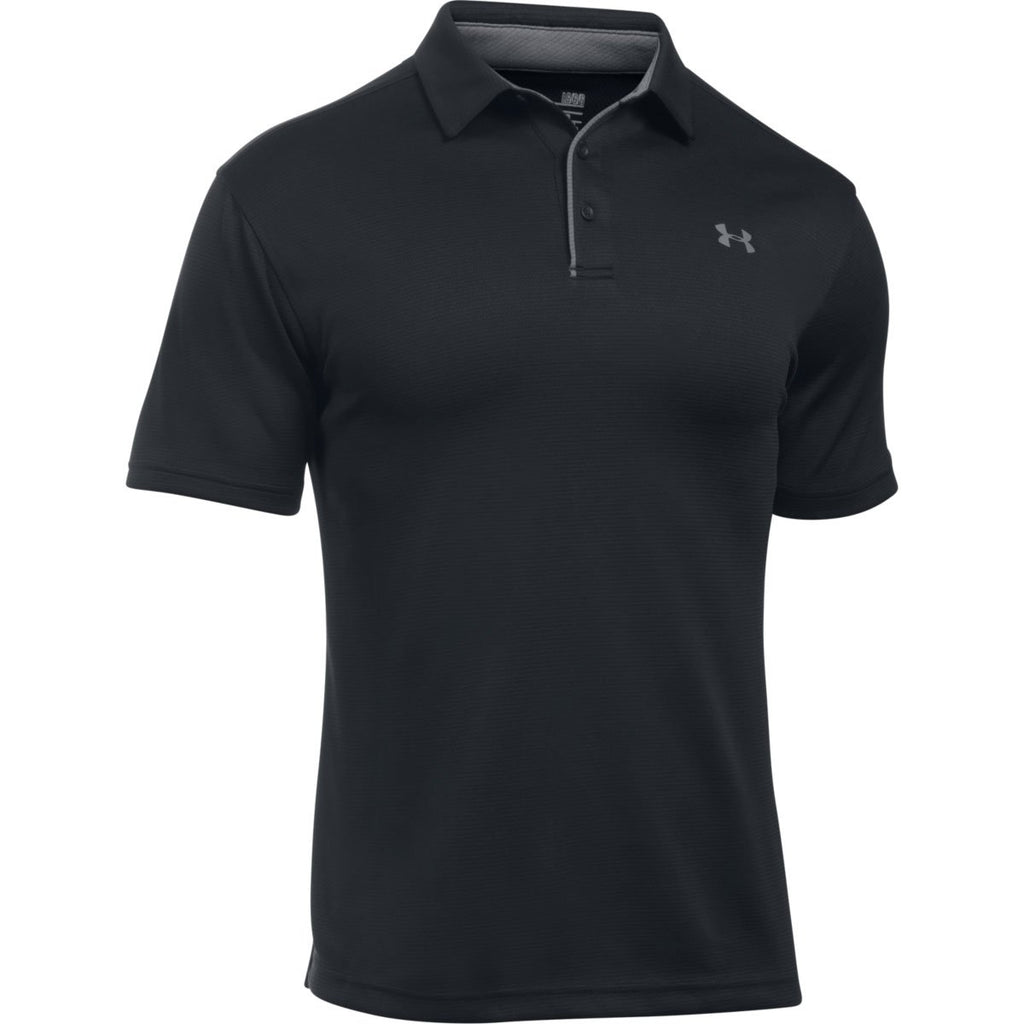 Under Armour Men's Black/Graphite/Graphite Tech Polo