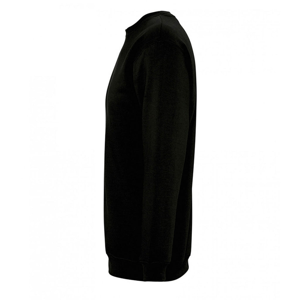 SOL'S Unisex Black New Supreme Sweatshirt