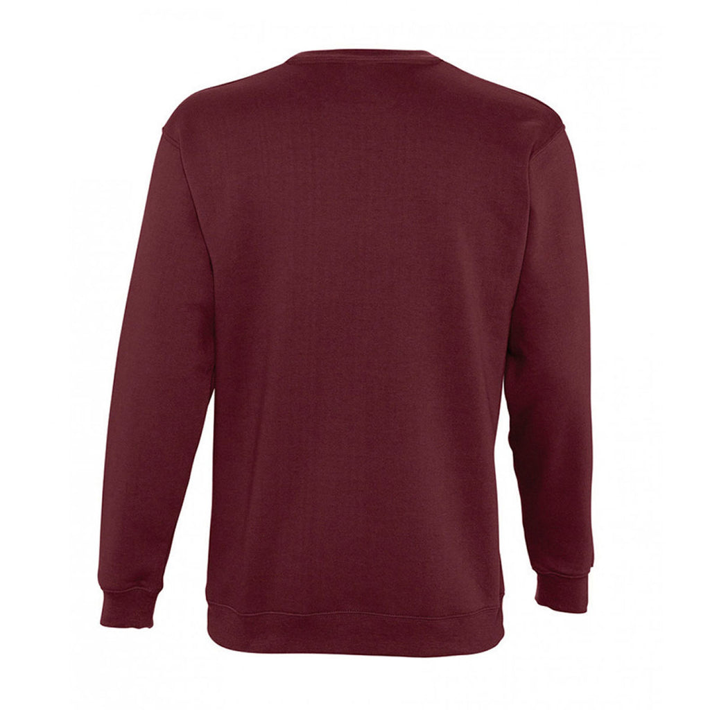 SOL'S Unisex Burgundy New Supreme Sweatshirt