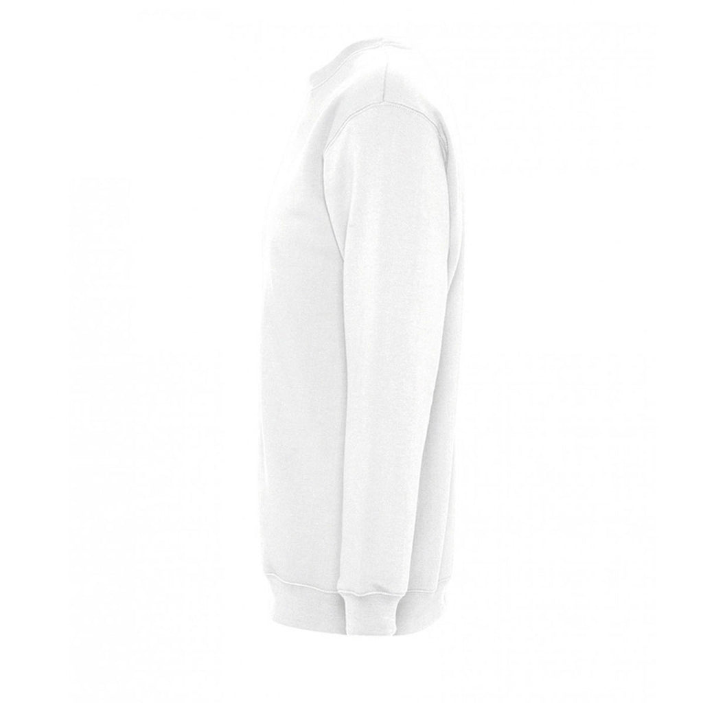 SOL'S Unisex White New Supreme Sweatshirt