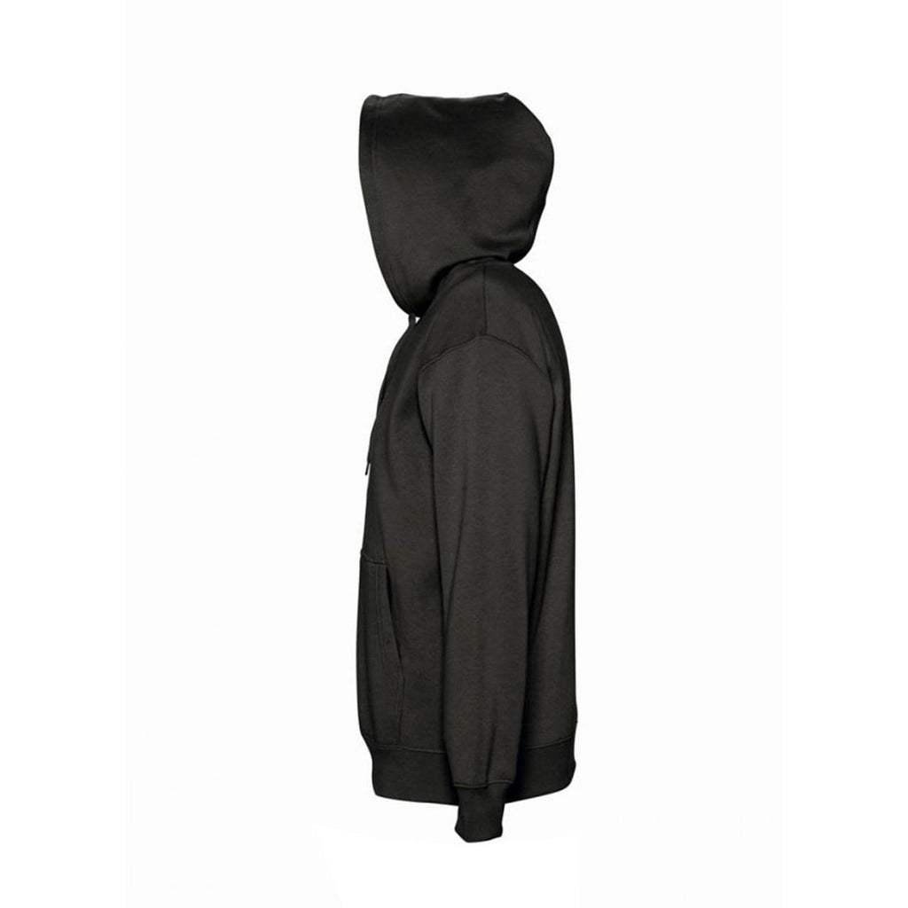 SOL'S Unisex Black Slam Hooded Sweatshirt