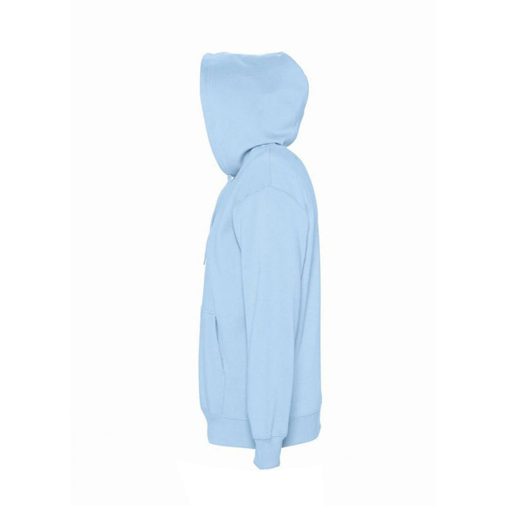 SOL'S Unisex Sky Blue Slam Hooded Sweatshirt