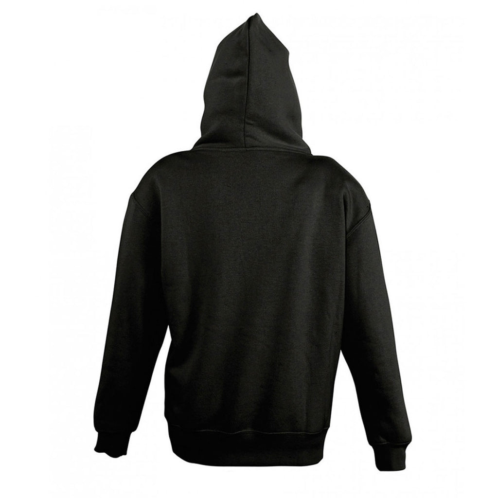 SOL'S Youth Black Slam Hooded Sweatshirt