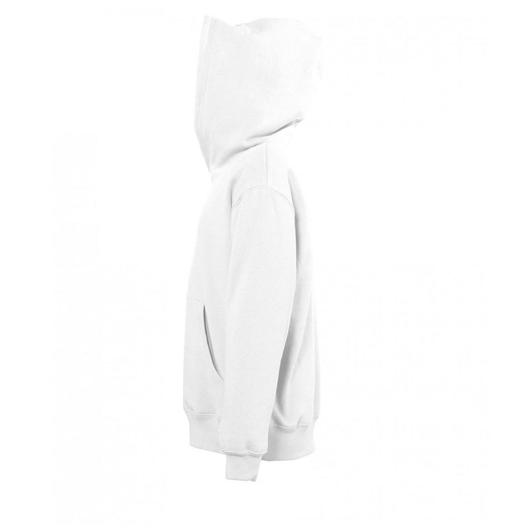 SOL'S Youth White Slam Hooded Sweatshirt