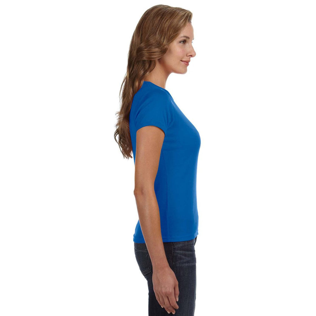 Anvil Women's Royal Blue Scoop T-Shirt