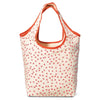 Gemline Natural/Coral Watermelon Pattern Reversible Cotton Tote