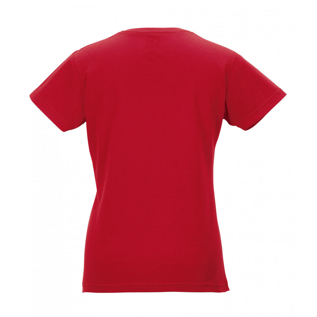 Russell Women's Classic Red Lightweight Slim T-Shirt