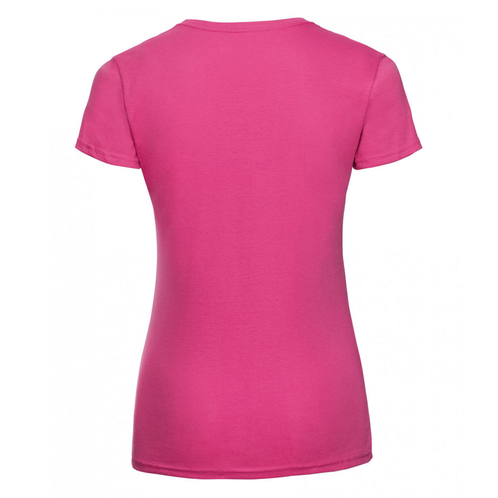 Russell Women's Fuchsia Lightweight Slim T-Shirt