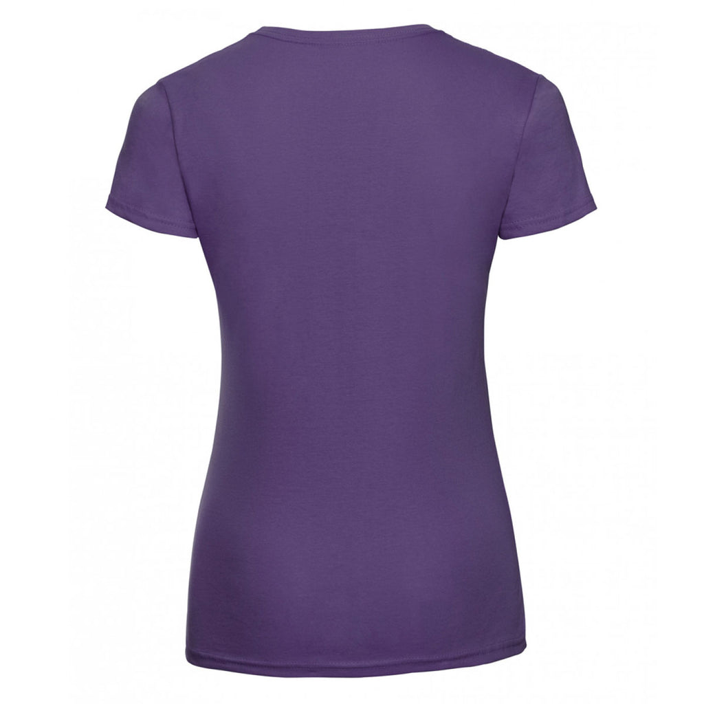 Russell Women's Purple Lightweight Slim T-Shirt