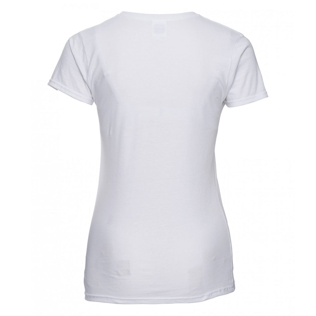 Russell Women's White Lightweight Slim T-Shirt