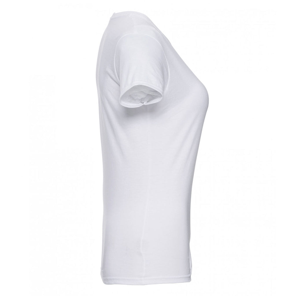 Russell Women's White Lightweight Slim T-Shirt