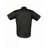 SOL'S Men's Black Brooklyn Short Sleeve Twill Shirt