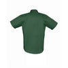 SOL'S Men's Bottle Green Brooklyn Short Sleeve Twill Shirt